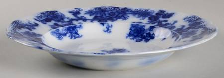 Lancaster (Flow Blue) Large Rim Soup Bowl
