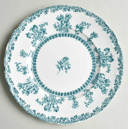 Louise Blue Green Salad Plate