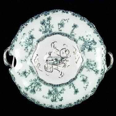 Louise Blue Green Tureen &  Lid