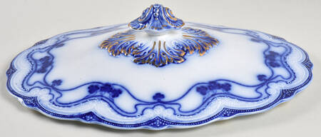 Paris (Flow Blue) Lid for Oval Vegetable