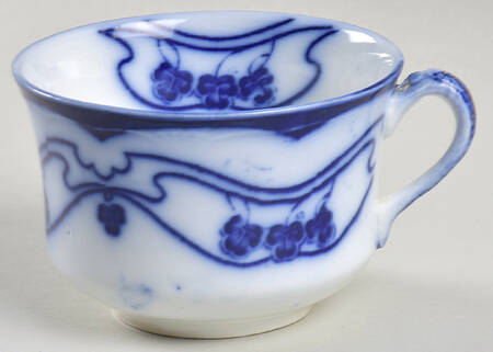 Paris (Flow Blue) Flat Cup