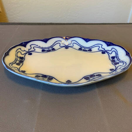 Paris (Flow Blue) 14" Oval Serving Platter
