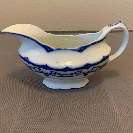 Paris (Flow Blue) Gravy Boat