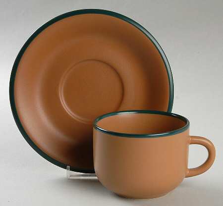 Adobe Flat Cup & Saucer Set