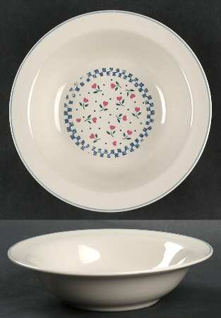 Americana Hearts Rim Cereal Bowl