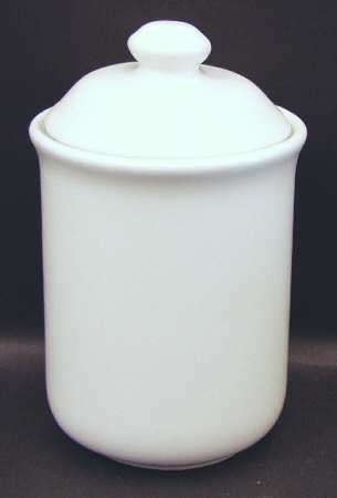 Bravo White Medium Canister & Lid