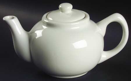 Bravo White Teapot & Lid