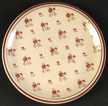 Cambridge Burgundy (No #) Salad Plate