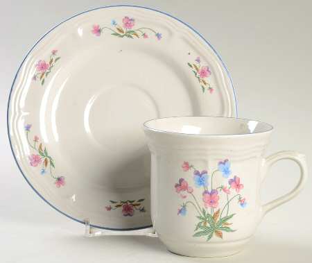 Cambridge Flat Cup & Saucer Set