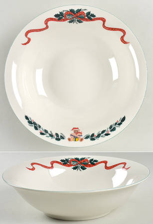 Christmas Morning 9" Round Vegetable Bowl