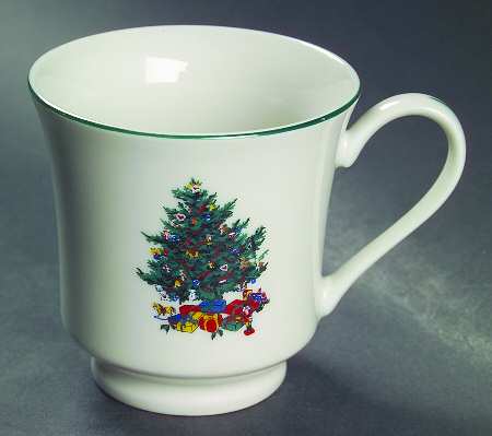 Christmas Morning Footed Cup