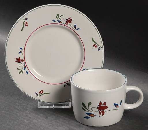 Copenhagen Flat Cup & Saucer Set