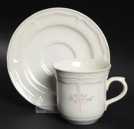 Corsage Flat Cup & Saucer Set