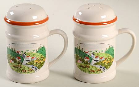 Country Village Stove Top Salt & Pepper Set