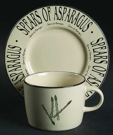 Garden Market Flat Cup & Saucer Set