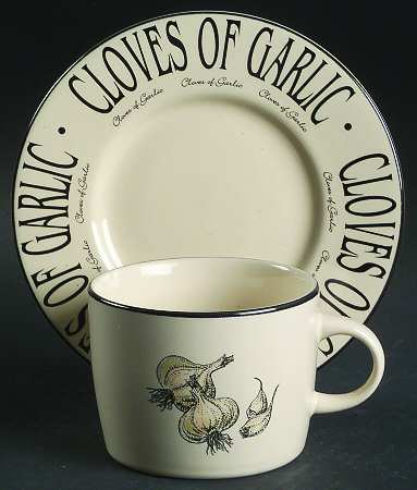 Garden Market Flat Cup & Saucer Set