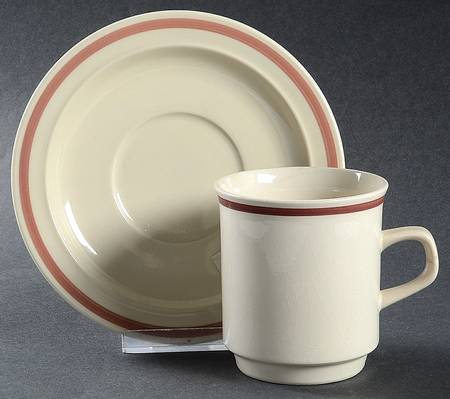 Good Earth Flat Cup & Saucer Set