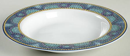 Medea (Fine Porcelain) Large Rim Soup Bowl
