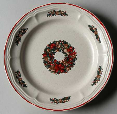 Mother Earth Christmas Salad Plate