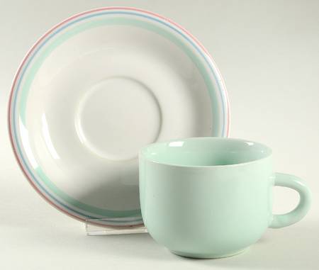 NEW2 Flat Cup & Saucer Set