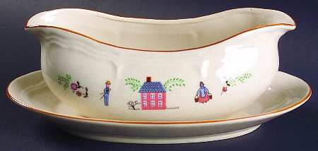 Our Country Gravy Boat & Underplate