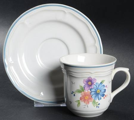 Provincial Flat Cup & Saucer Set
