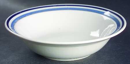 Satellite Slate Blue Rim Cereal Bowl