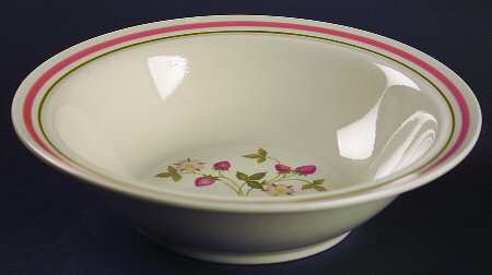 Strawberry Patch Rim Soup Bowl