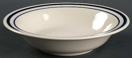 Versailles (Dark Blue Flowers) Rim Cereal Bowl