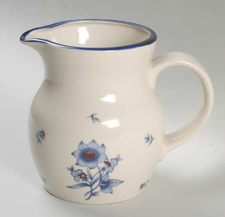Versailles (Dark Blue Flowers) 32 Oz Pitcher