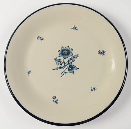 Versailles (Dark Blue Flowers) 12" Chop Plate (Round Platter)