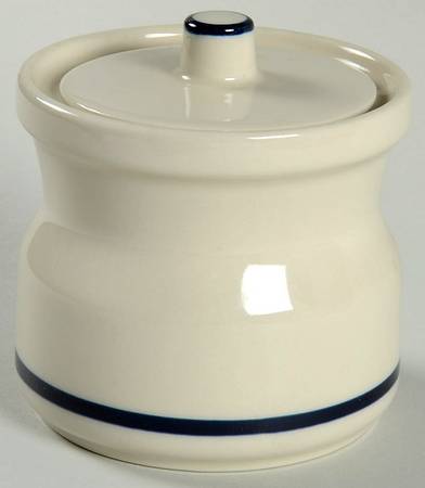 Versailles (Dark Blue Flowers) Sugar Bowl & Lid