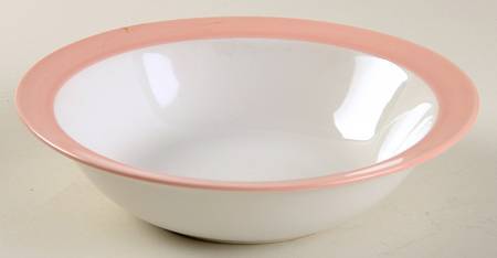 Westport Classic Pink (Pink Rim) Rim Cereal Bowl