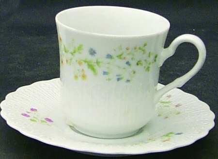 Petite Fleur Flat Cup & Saucer Set