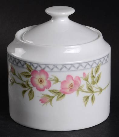Arbor Roses Sugar Bowl & Lid