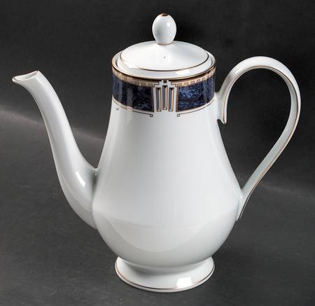 Azure Gold Coffee Pot & Lid