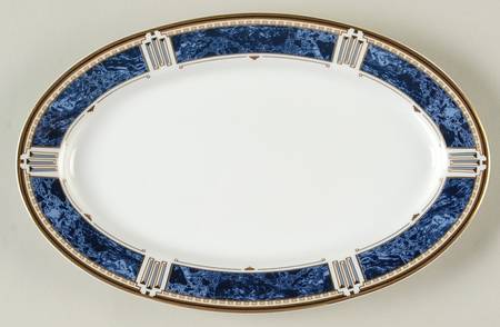 Azure Gold Relish/Butter Tray
