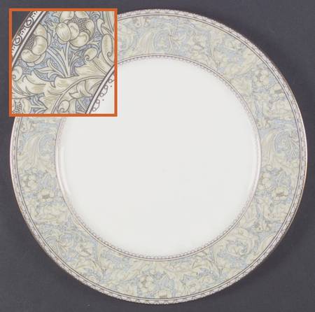Bachelor's Button Dinner Plate