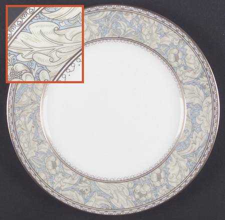 Bachelor's Button Salad Plate