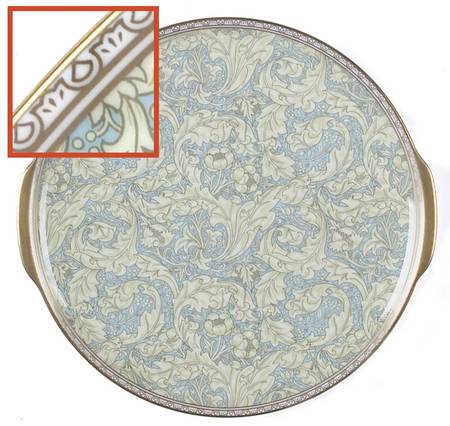 Bachelor's Button Party/Serving/Chip & Dip Plate