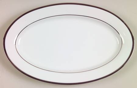 Band of Platinum Relish/Butter Tray