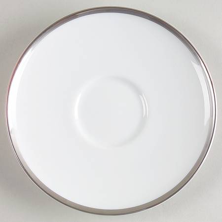 Band of Platinum Saucer for Demitasse Cup