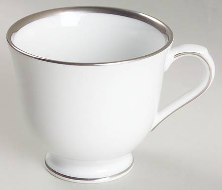 Band of Platinum Footed Demitasse Cup