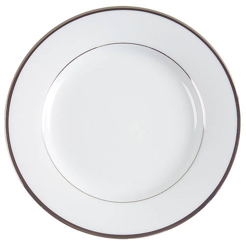 Band of Platinum Bread & Butter Plate/Gravy Underplate
