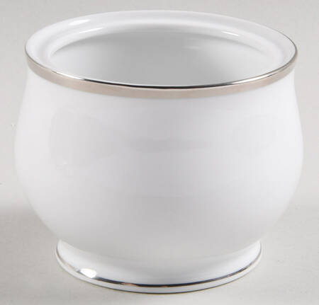 Band of Platinum Sugar Bowl No Lid
