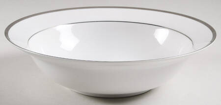 Band of Platinum 9" Round Vegetable Bowl by Nikko