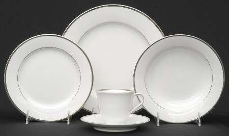 Band of Platinum 5 Piece Place Setting
