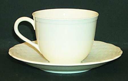 Basketry Flat Cup & Saucer Set