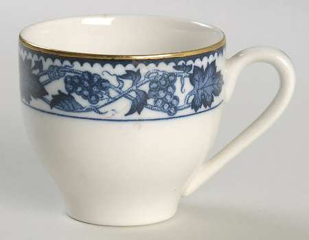 Blue Grape Flat Demitasse Cup