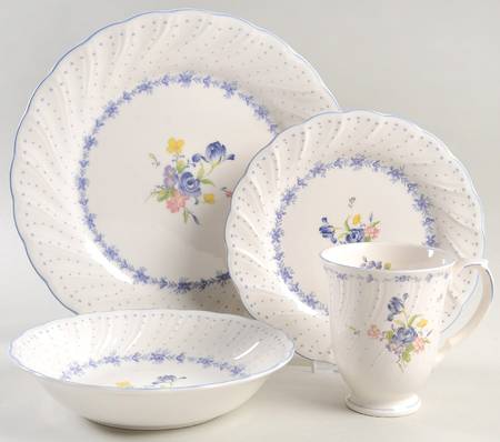 Blue Peony 4 Piece Place Setting